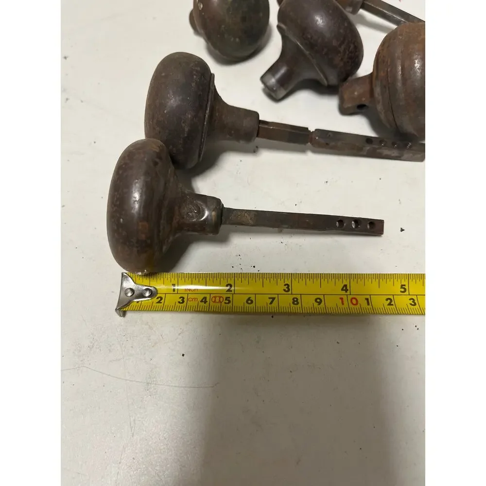 3 Vintage Antique Interior Doorknobs